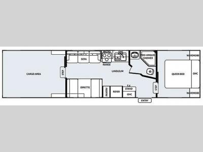 Floorplan - 2011 Forest River RV Work and Play WPF34RL