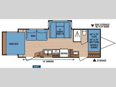 Floorplan - 2011 KZ Spree 265KS