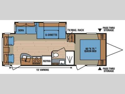 Floorplan - 2011 KZ Spree 280RLS