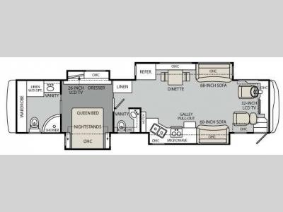 Floorplan - 2011 Holiday Rambler Endeavor 42 PAQ