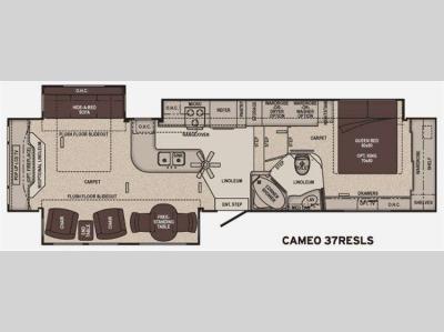 Floorplan - 2011 Carriage Cameo 37RESLS