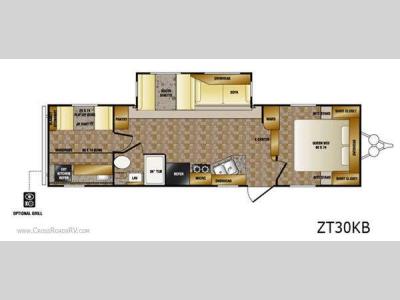 Floorplan - 2011 CrossRoads RV Zinger ZT30KB