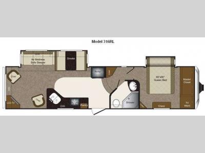 Floorplan - 2011 Keystone RV Laredo 316RL