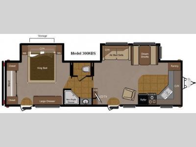 Floorplan - 2011 Keystone RV Sprinter 300KBS