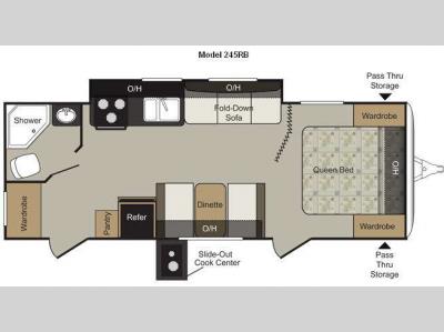 Floorplan - 2011 Keystone RV Passport 245RB