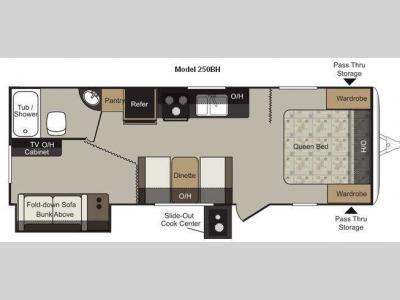 Floorplan - 2011 Keystone RV Passport 250BH