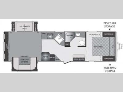 Floorplan - 2011 Keystone RV Premier Ultra Lite 29REPR