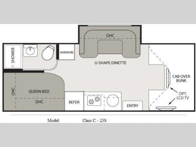 Floorplan - 2011 Four Winds RV Four Winds 23S