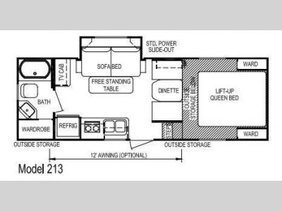 Floorplan - 2010 Skyline Nomad Ultra-Lite 213