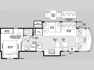 Floorplan - 2006 Winnebago Voyage 35A