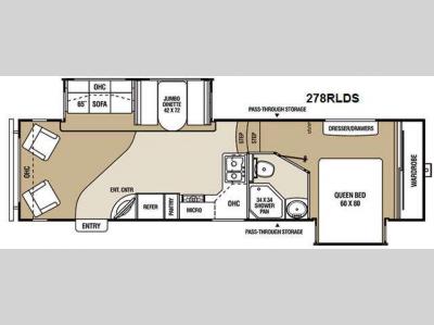 Floorplan - 2011 Coachmen RV Chaparral 278RLDS