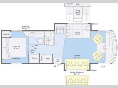 Floorplan - 2011 Winnebago Vista 30W