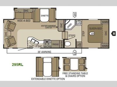 Floorplan - 2011 Starcraft  Lexion S-Lite 295RL
