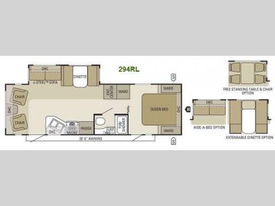 Floorplan - 2011 Starcraft  Lexion S-Lite 294RL