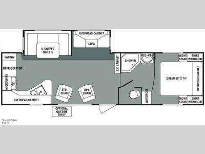 Floorplan - 2011 SunnyBrook Sunset Creek 297SL