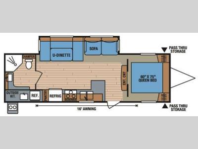 Floorplan - 2011 KZ Spree 300RBS