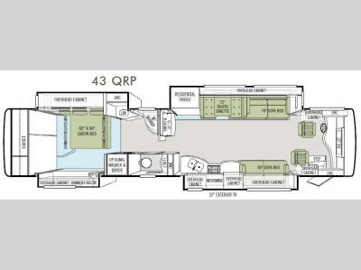 Floorplan - 2011 Tiffin Motorhomes Allegro Bus 43 QRP