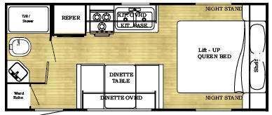 Floorplan - 2011 Gulf Stream RV Ameri-Lite 21MB