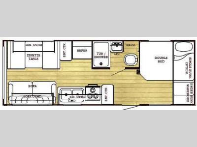 Floorplan - 2011 Gulf Stream RV Ameri-Lite 23BW