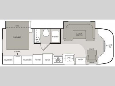 Floorplan - 2011 Four Winds RV Four Winds Siesta 28BK