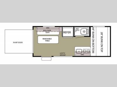 Floorplan - 2011 Forest River RV Cherokee Wolf Pup 17RR