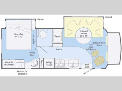 Floorplan - 2011 Winnebago Aspect 28B