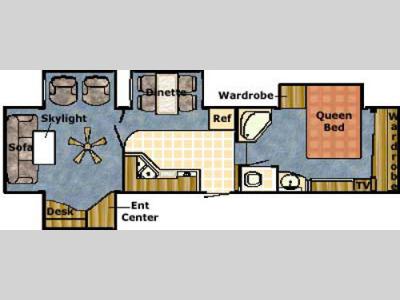 Floorplan - 2006 Gulf Stream RV Yellowstone 36 FQS