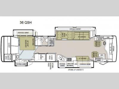 Floorplan - 2011 Tiffin Motorhomes Phaeton 36 QSH