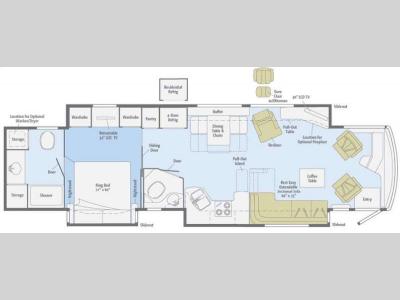 Floorplan - 2011 Winnebago Tour 42QD