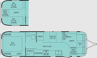 Floorplan - 2005 Airstream RV Classic 30