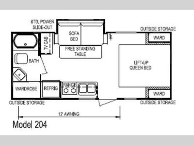 Floorplan - 2011 Skyline Nomad Joey Select 204