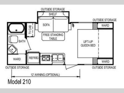 Floorplan - 2011 Skyline Nomad Ultra-Lite 210