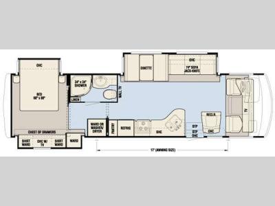 Floorplan - 2011 Newmar Canyon Star 3411