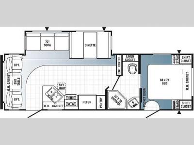 Floorplan - 2011 Palomino Puma 26-RLSS