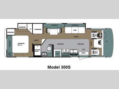 Floorplan - 2011 Forest River RV Georgetown VE 300S