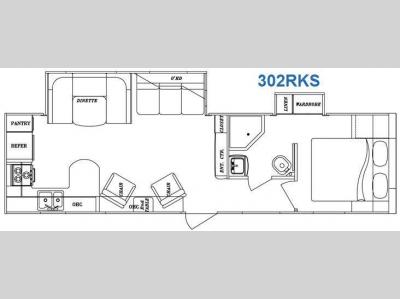 Floorplan - 2011 Gulf Stream RV Kingsport 302 RKS