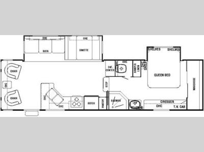 Floorplan - 2004 Forest River RV Cedar Creek 30 RLBS