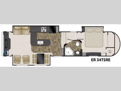 Floorplan - 2011 Heartland ElkRidge 34TSRE