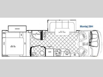 Floorplan - 2010 Gulf Stream RV Montaj 29H