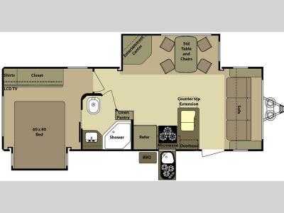 Floorplan - 2011 Open Range RV Roamer RT247FLR