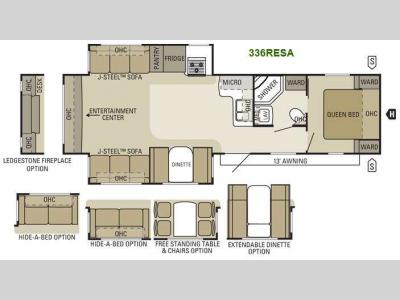 Floorplan - 2011 Starcraft  Autumn Ridge 336RESA