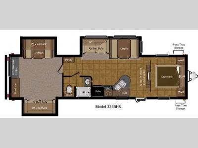 Floorplan - 2011 Keystone RV Sprinter 323BHS