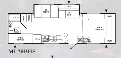 Floorplan - 2005 R-Vision Max-Lite 29 BHS