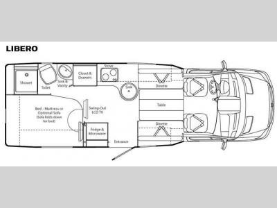 Floorplan - 2011 Leisure Travel Libero Libero