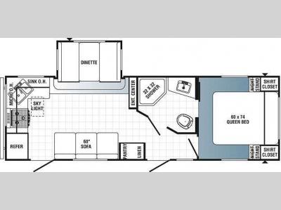 Floorplan - 2011 Palomino Puma 26-RKS