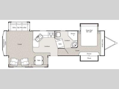 Floorplan - 2011 Peterson Excel Winslow 33RLE