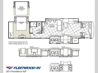 Floorplan - 2011 Fleetwood RV Providence 42P