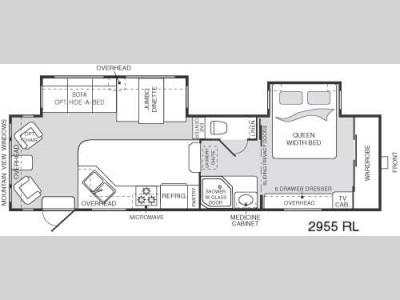 Floorplan - 2004 Keystone RV Montana 2955RL