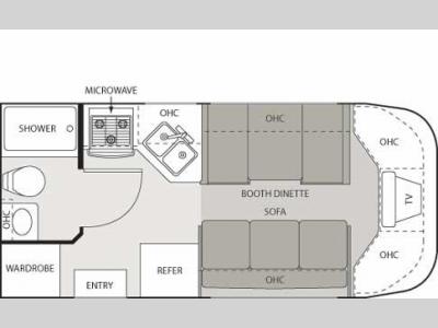 Floorplan - 2005 Thor Four Winds Siesta 21 BC