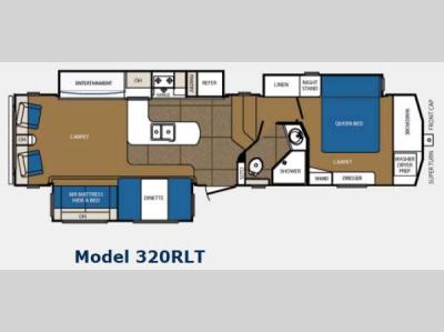 Floorplan - 2012 Prime Time Manufacturing Crusader 320RLT